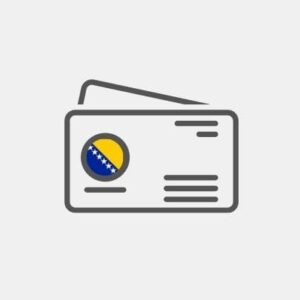 Nafnspjald Bosníu og Hersegóvínu