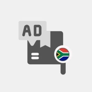 South Africa Pack of web ads