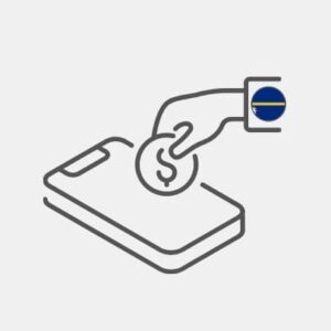 Nauru - Pagamento por continente