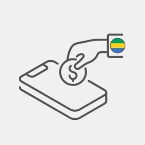 Gabon - Betaling per continent
