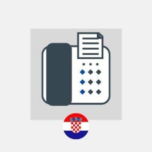 Chorwacja - Wirtualny numer faksu