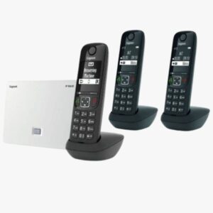 „Gigaset AS690A“ IP bazė + 2 AS690HX rageliai – juoda