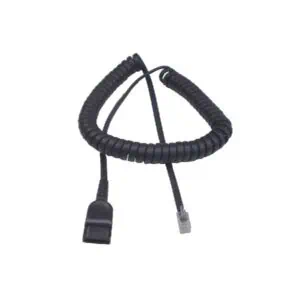 Kudrnatý kabel Addcom QD na RJ9 - šedá verze
