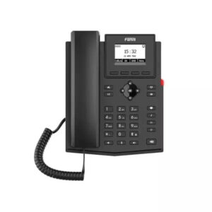 Fanvil X301W – Teléfono básico con 2 SIP, Wi-Fi 4 y fuente de alimentación