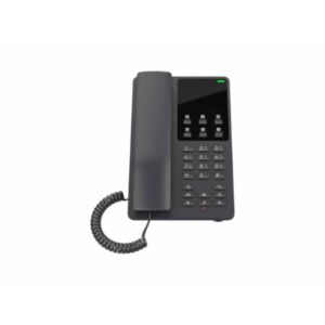 Grandstream GHP621 – 2-Line Hotel Phone for Guest Rooms (Black)