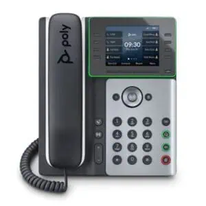 Poly Edge E350 8-Line IP Phone with WiFi PoE Black IPS