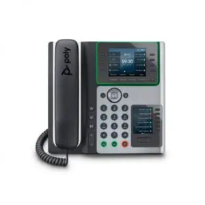 Poly Edge E450 WiFi-Enabled 8-Line IP Phone Black IPS
