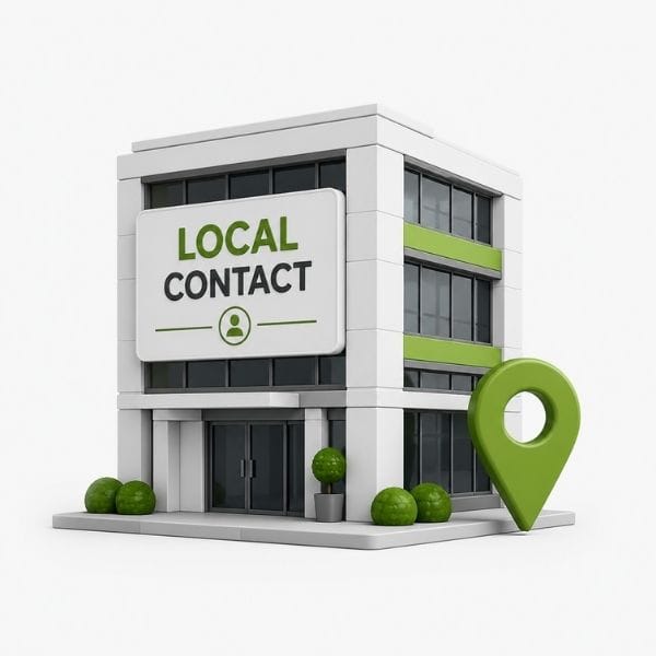 Imagen de contacto local 1 Servicios de contacto local y agente comercial en todo el mundo.