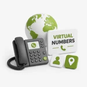 Números de teléfono virtuales en todo el mundo