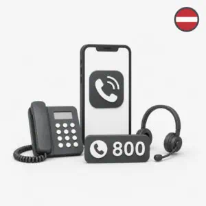 Número gratuito da Letônia